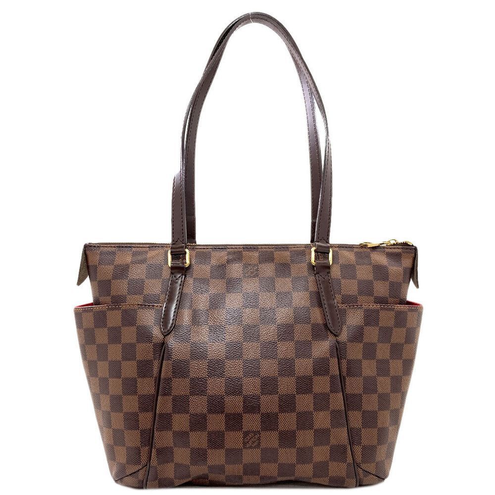 Louis Vuitton Tote Totally Bag Canvas Damier Brown